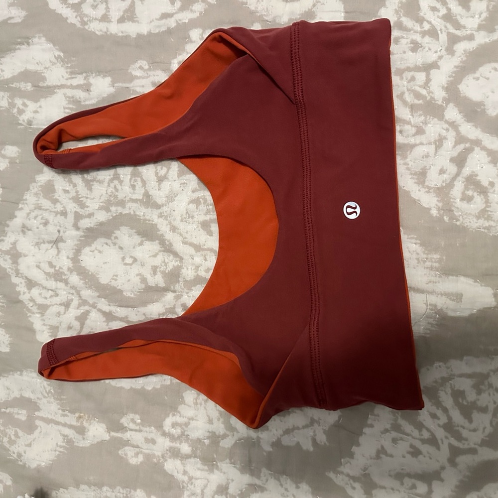 lululemon athletica Red and Orange Sports Bra